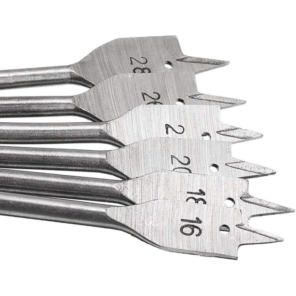 Wadfow Flat Wood Drill Bit for Cutting Materials 6/8/10/12/13/14/16/18/19/20/22/24/25/28/30/32/35mm
