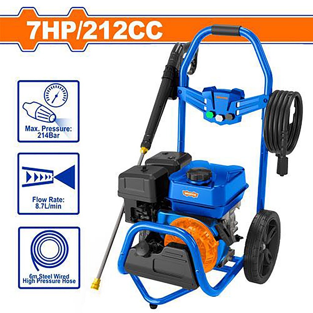 Wadfow WGPS1A28 Gasoline Pressure Washer 7.0HP (Max Pressure: 214 Bar (3100psi)