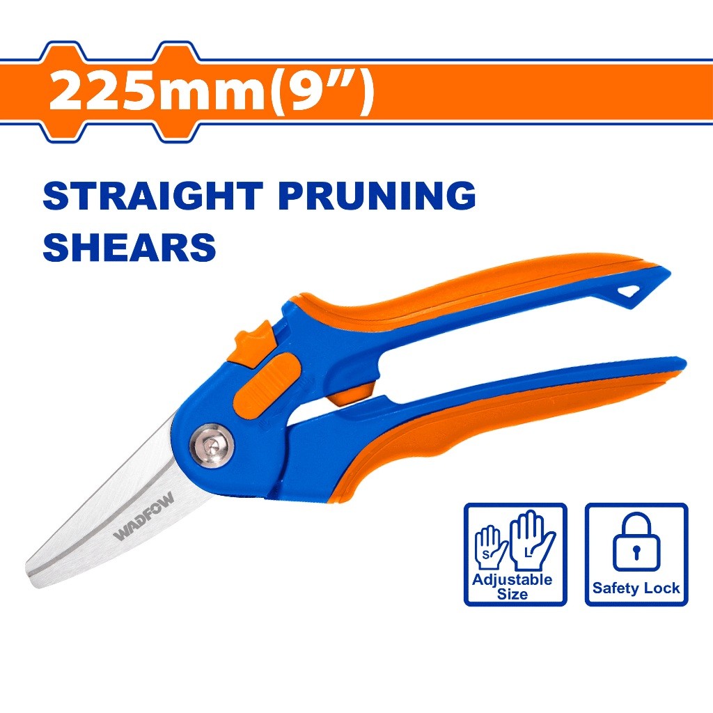 Wadfow WPA1E05 9inch(225mm) Straight Pruning Shears Gardening Pruning Tools