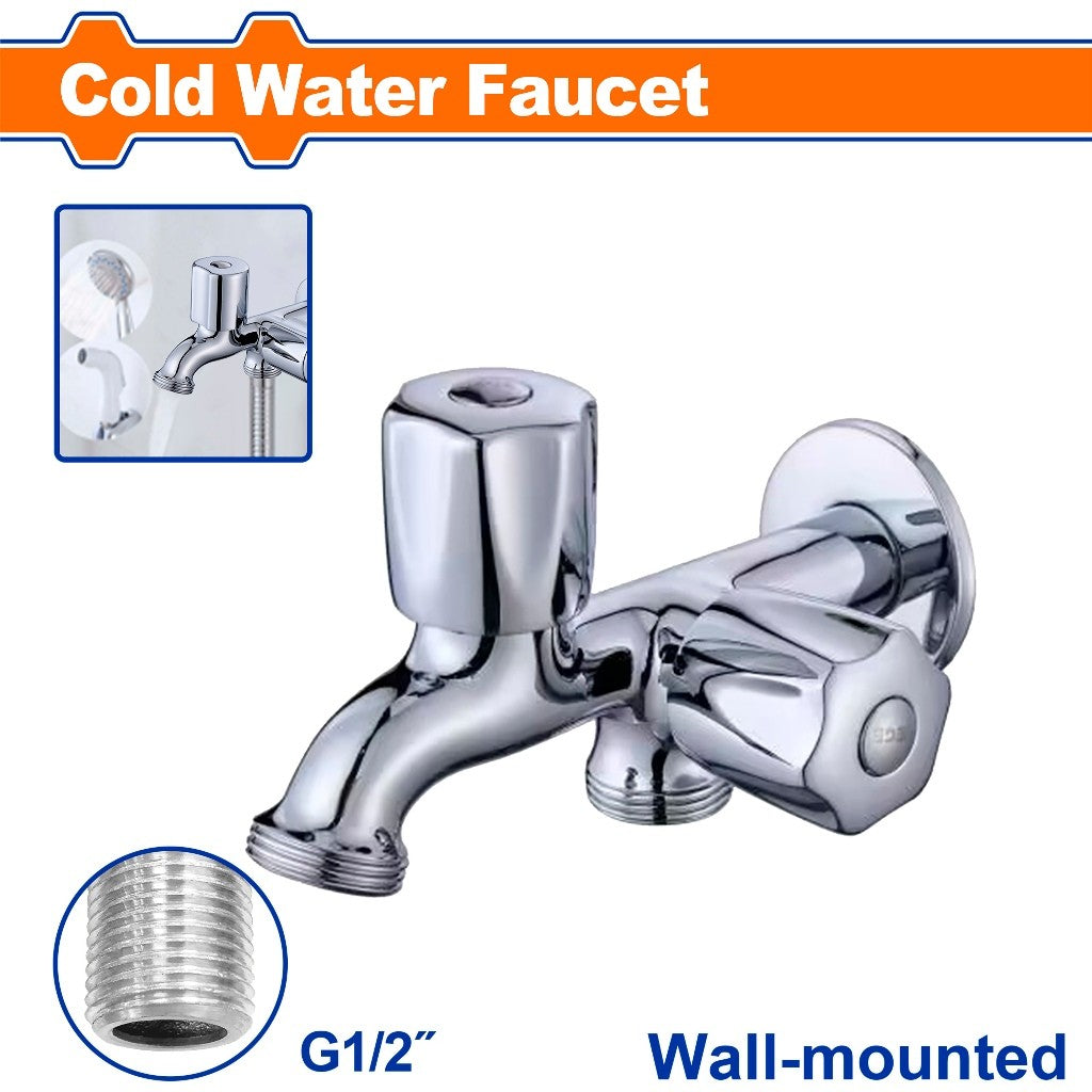 Wadfow WZD4922 Zinc Alloy Body and Handle Multi-Purpose Wall-Mounted Cold Water Faucet