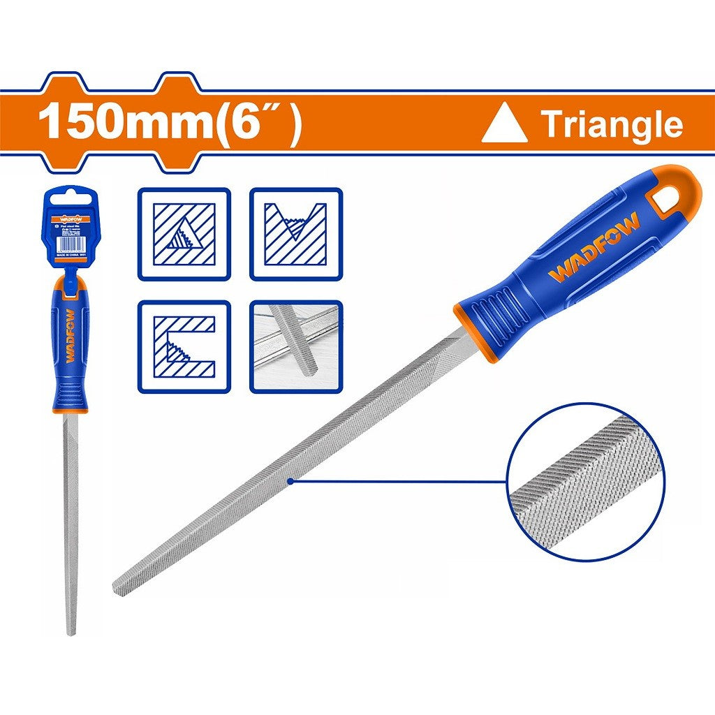 Wadfow Flat, Half Round, Round, Square, Triangle & Chain Saw Files For T12 Steel with Handle