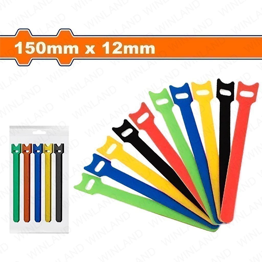 Reusable Velcro Straps Nylon Cable Ties Set of 5-10 pieces WTE6 WAD-HT