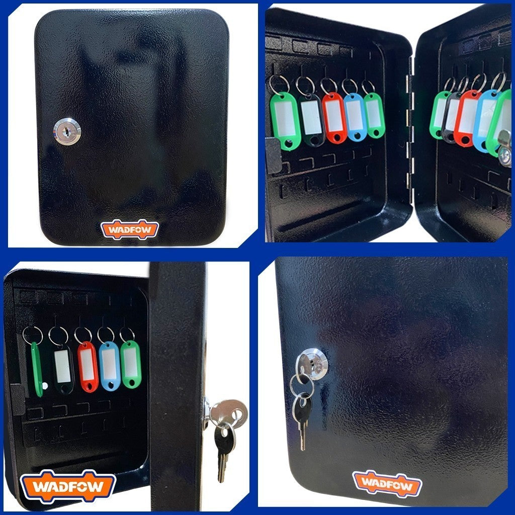 Wadfow 2.4L | 3L | 5.4L Metal Key Cabinet with 20Keys, 48 Keys, 80-Keys Capacity