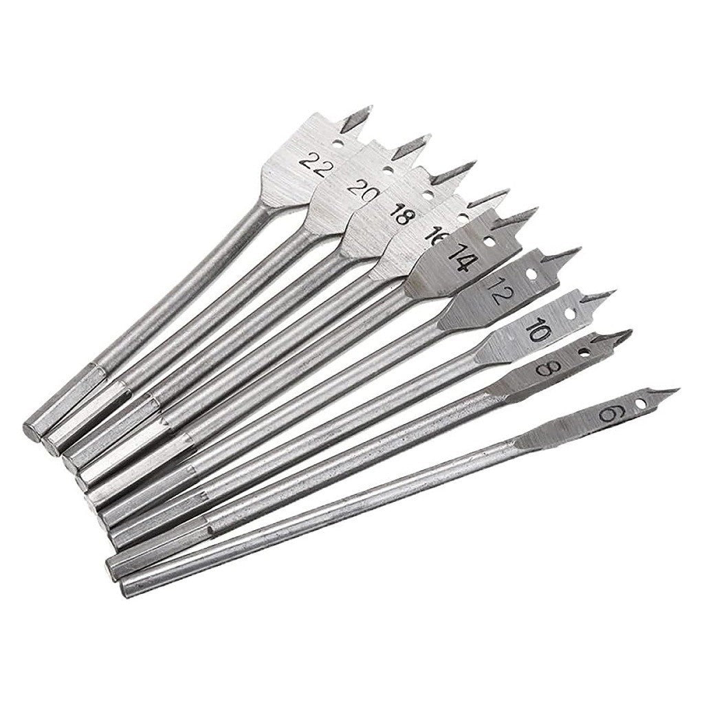 Wadfow Flat Wood Drill Bit for Cutting Materials 6/8/10/12/13/14/16/18/19/20/22/24/25/28/30/32/35mm