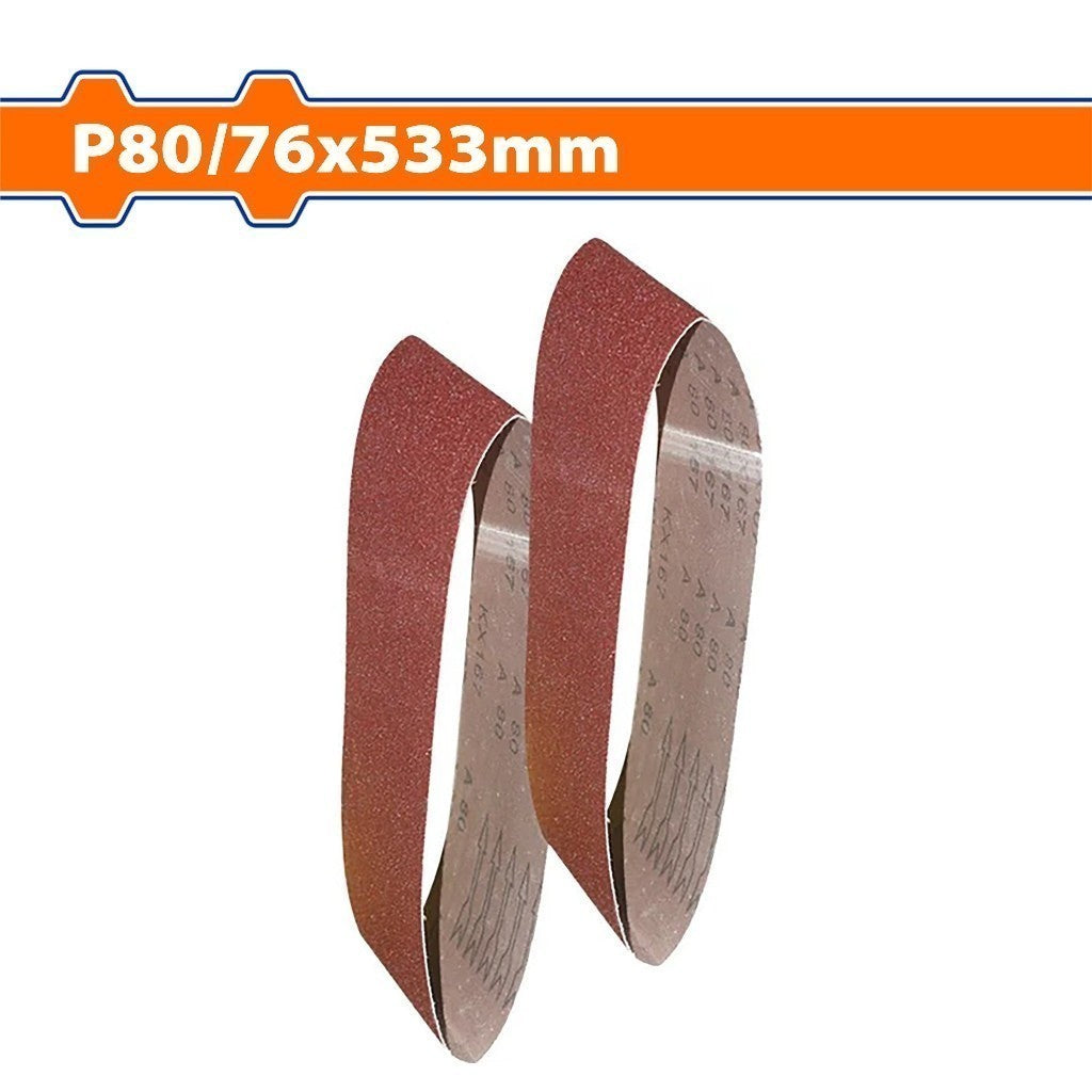 Wadfow Set of 2PCS Sanding Sheet 76x533mm Grit P40 | P60 | P80, For Polishing Wood