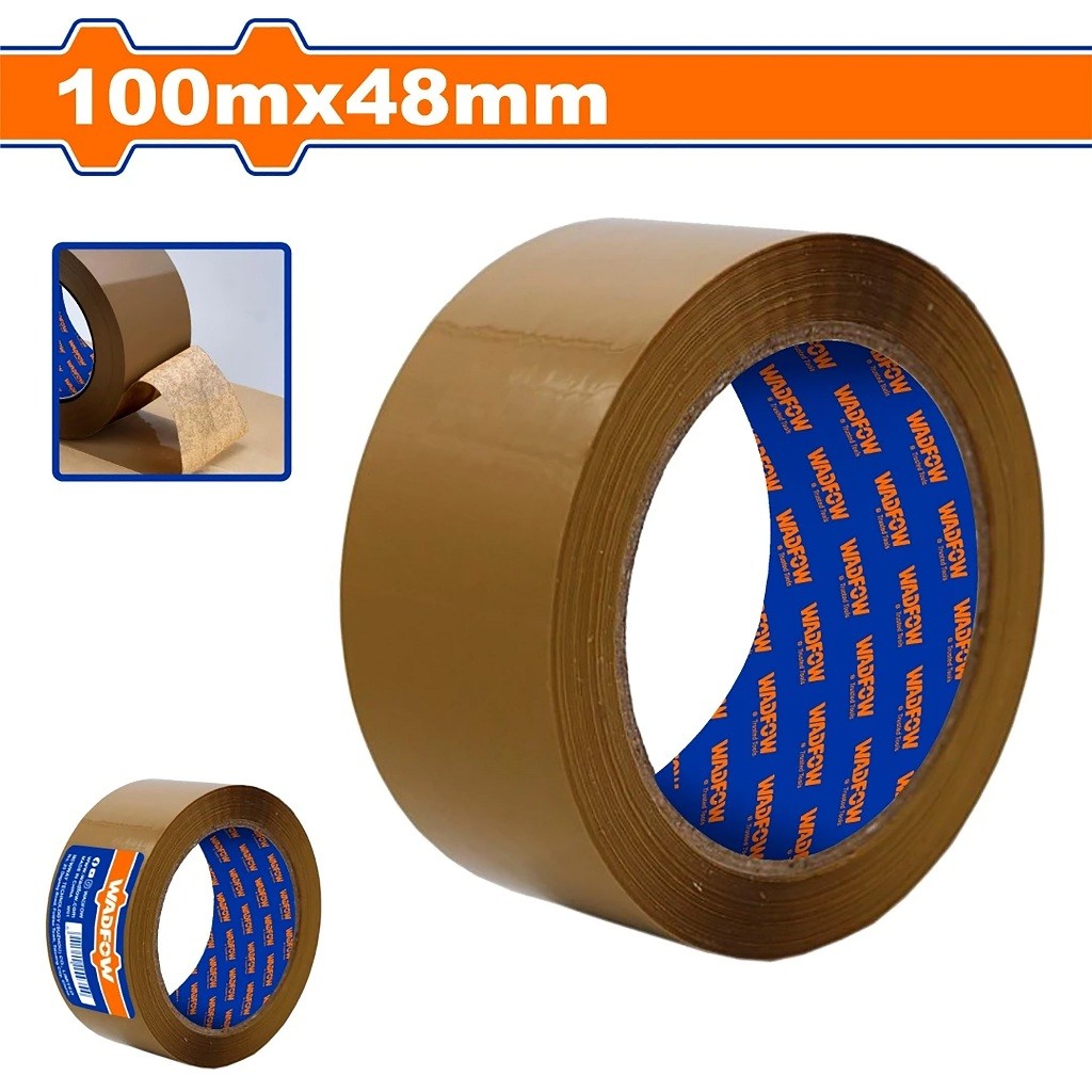 Wadfow Brown Packing Tape Thickness: 0.045mm(50,100,150m x 48mm) SOLD PER PIECE