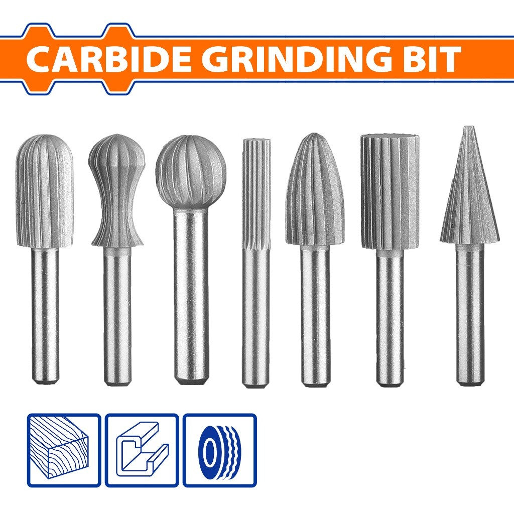 Wadfow Carbide Grinding Bit Used on Wood, Rubber, Aluminum (Three-Sock Treatment) SOLD PER PEICE