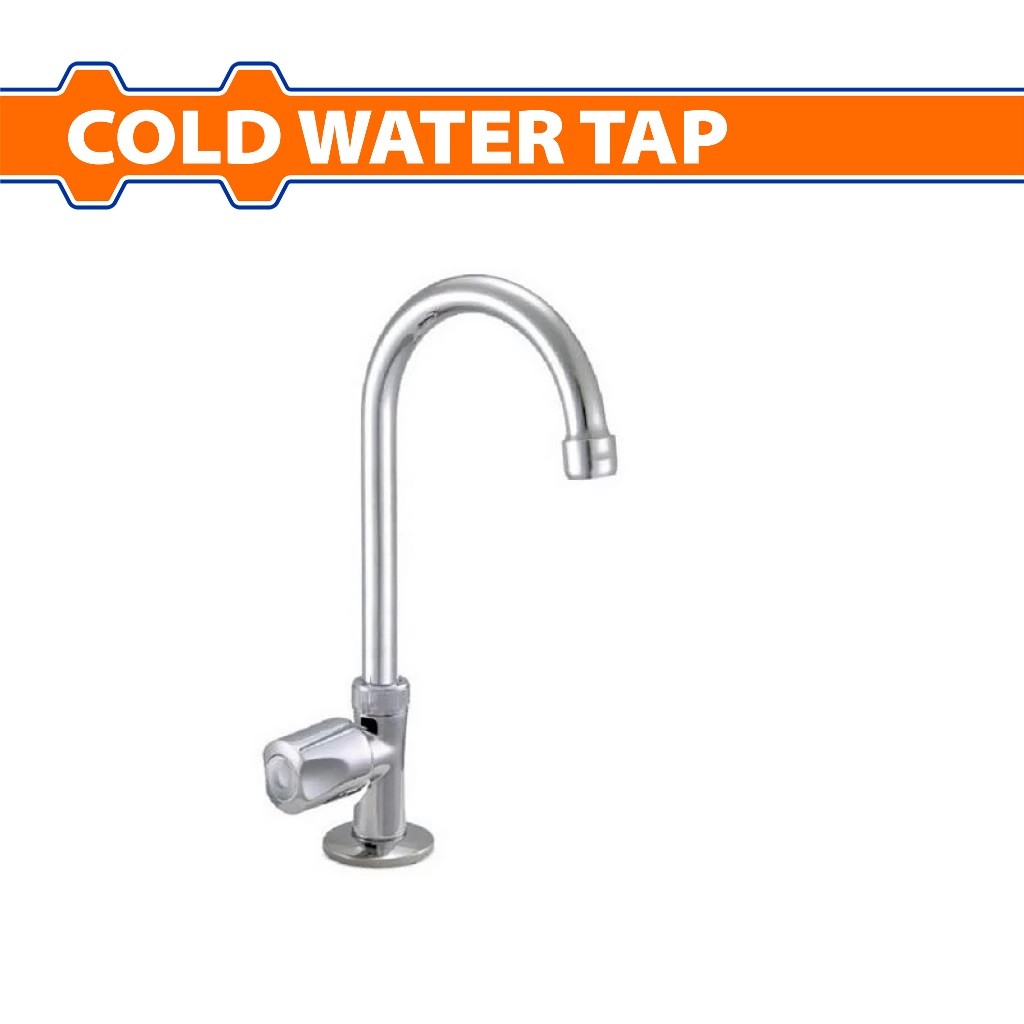 Wadfow Brass Body Stainless Steel Handle Cold Water Tap Faucet Sink Type & Wall Type