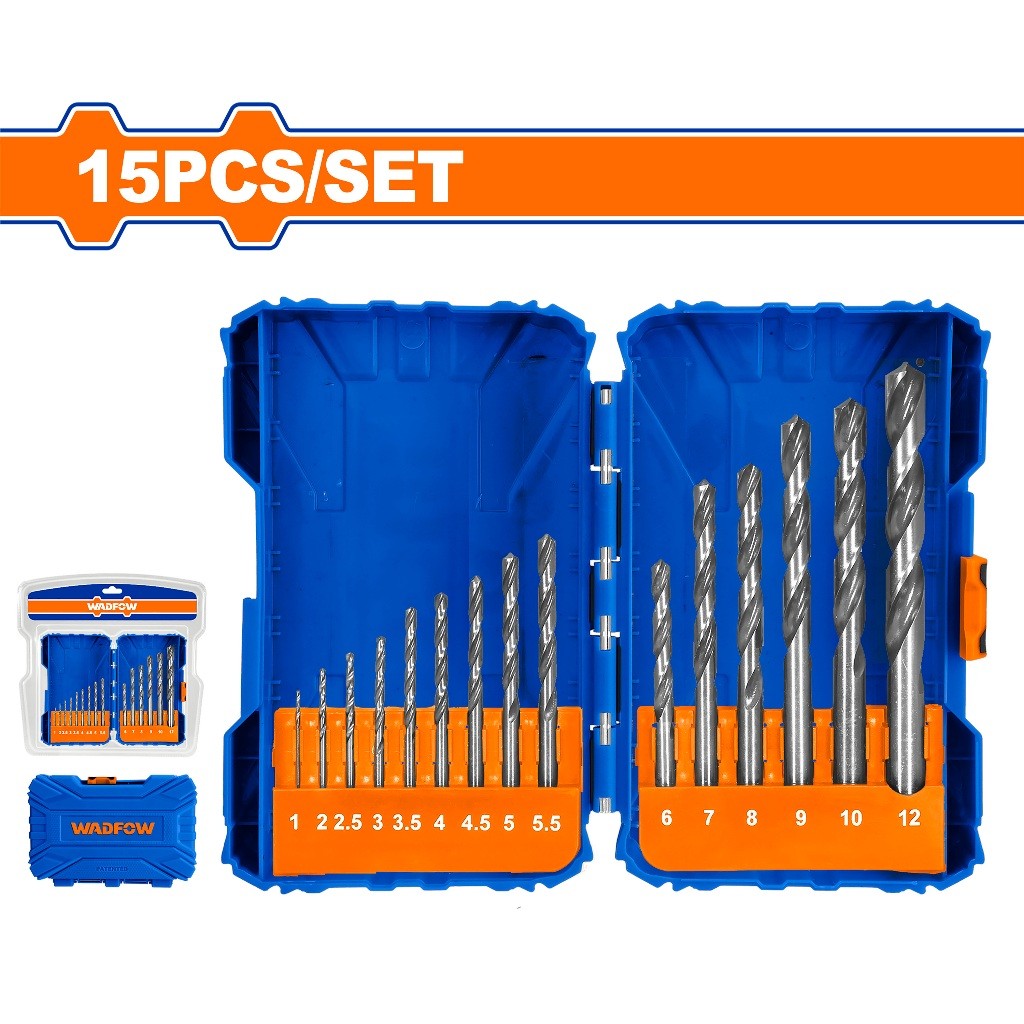 Wadfow WTD6515 15PCS/SET HSS Drill Bits Set for Metal
