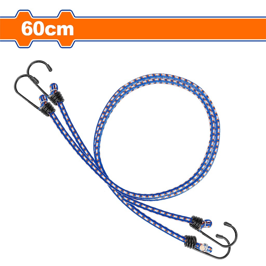 Wadfow 2PCS/Set 45cm | 60cm | 90cm PP Rope & Rubber Elastic Octopus Luggage Bicycle Strap Rope Set