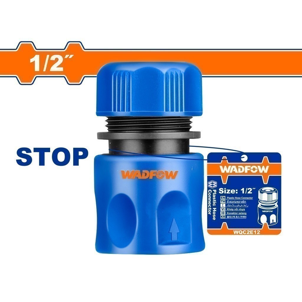 1/2" Plastic Hose Quick Connector WQC1E12 WQC2E12 WAD-HT