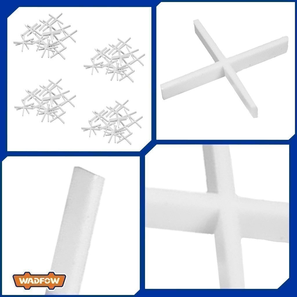 Wadfow 100pcs Tile Spacer 1.0mm to 4.0mm Tile Leveling System Tile Leveler Spacer Tool Clips