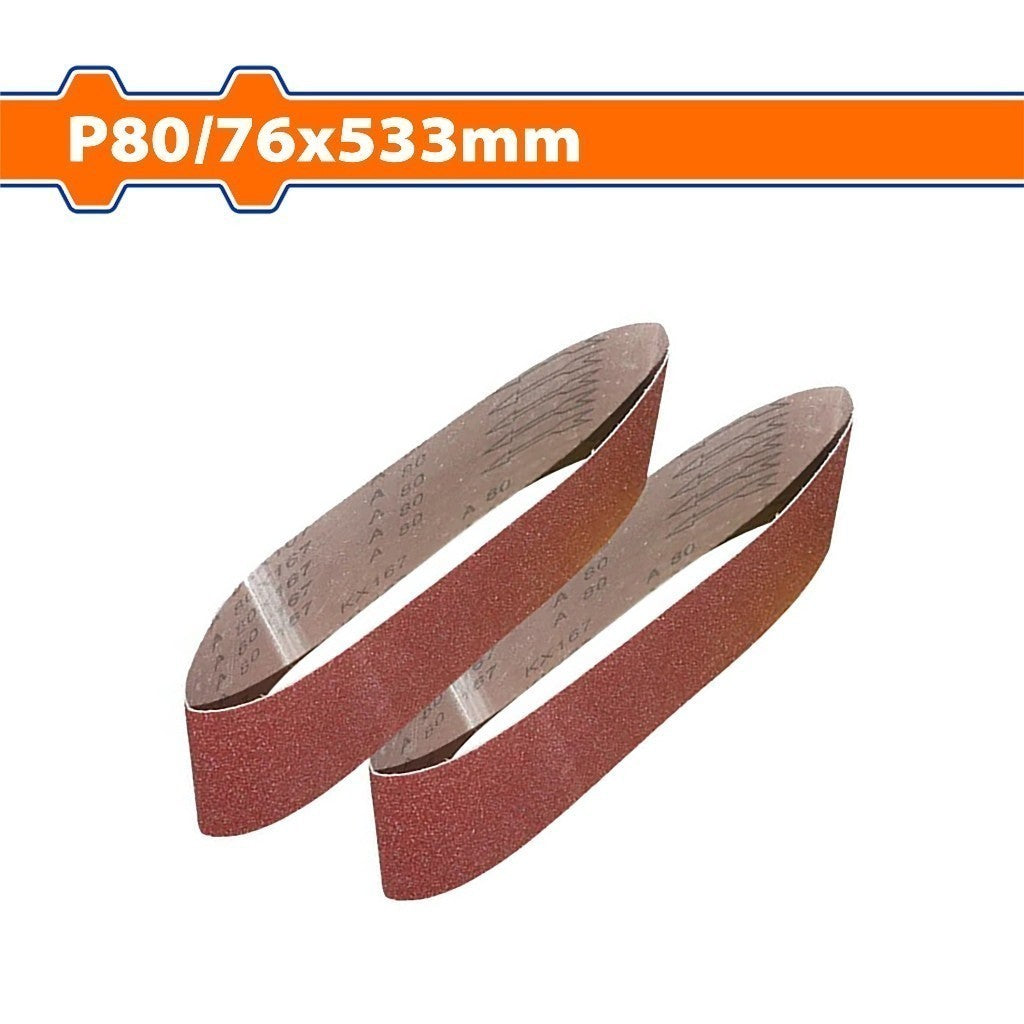 Wadfow Set of 2PCS Sanding Sheet 76x533mm Grit P40 | P60 | P80, For Polishing Wood