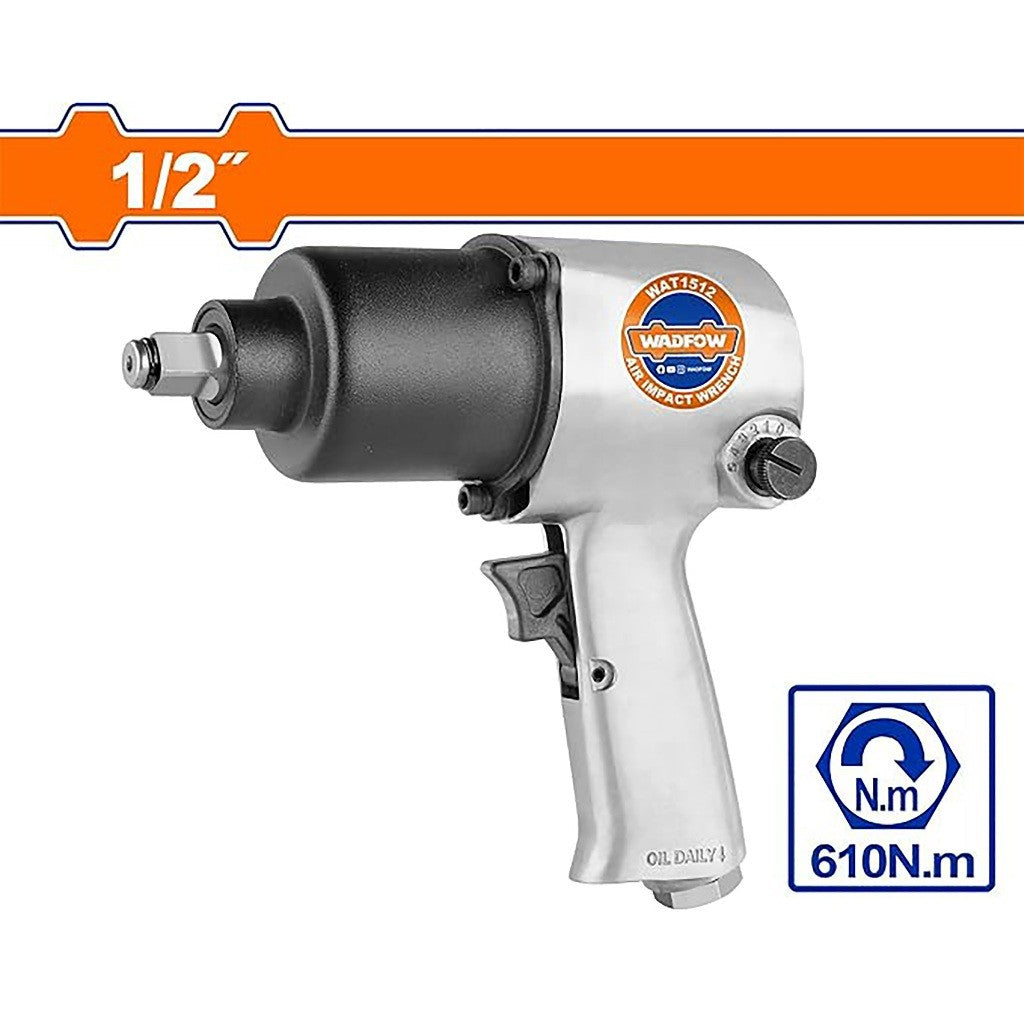 Wadfow WAT1512 7500/min(1/2in) Air Impact Wrench Without Quick Plug