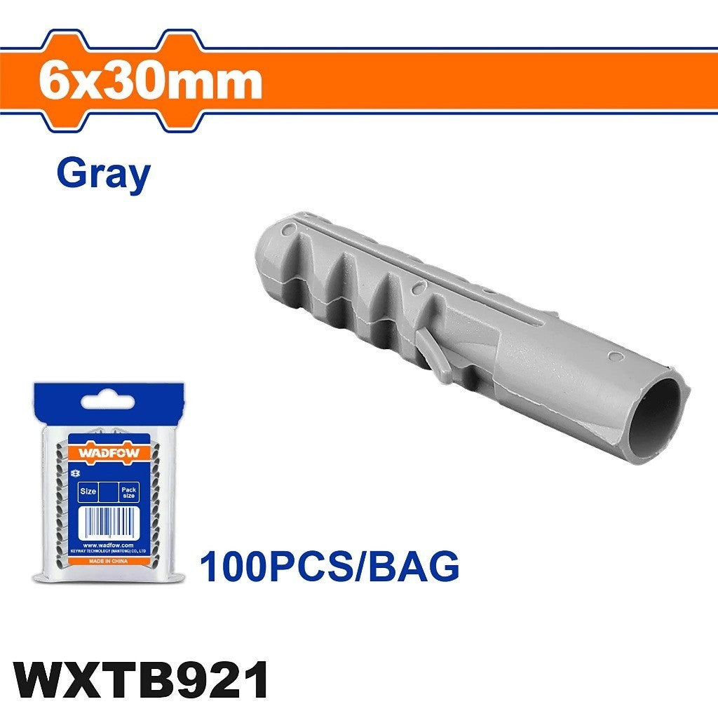 Wadfow Fish Plastic Anchor 5mm-10mm Screw Drywall Fixing Gripper Plug Tube SOLD PER PACK