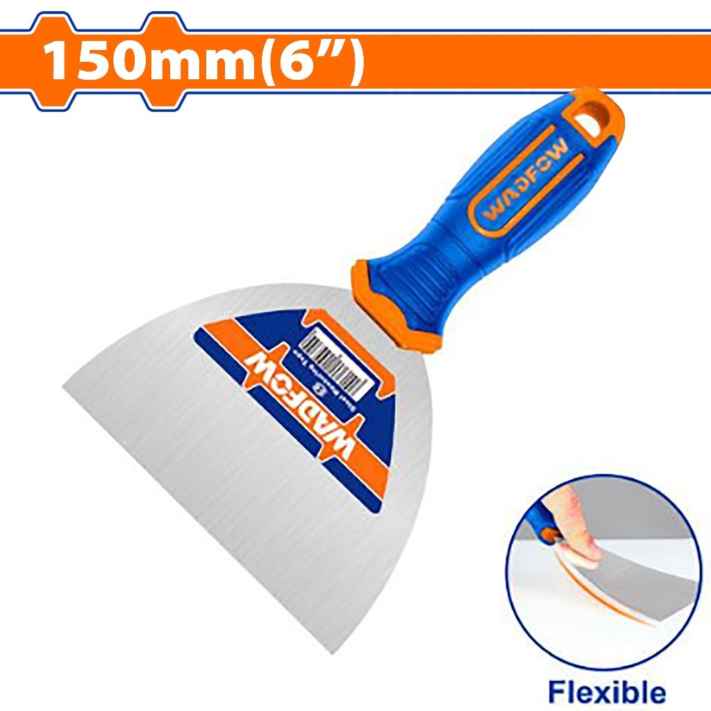 Wadfow WPT2325|WPT2306 2.5in(63mm)-6in(150mm) Putty Trowel Stainless With Flexible Blade