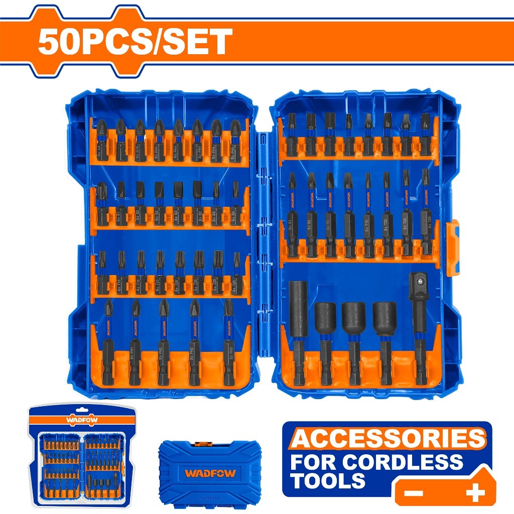 Wadfow WSV2005 50PCS/SET Impact Screwdriver Bits Set