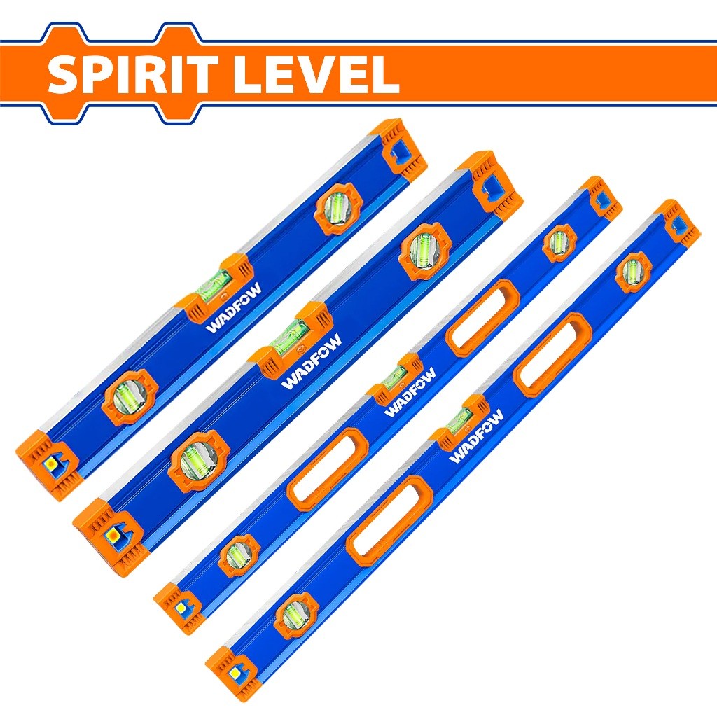 Wadfow Spirit Level w/ Powerful Magnets 40cm-120cm Double Side Milled Bubble Leveler Measuring Tools