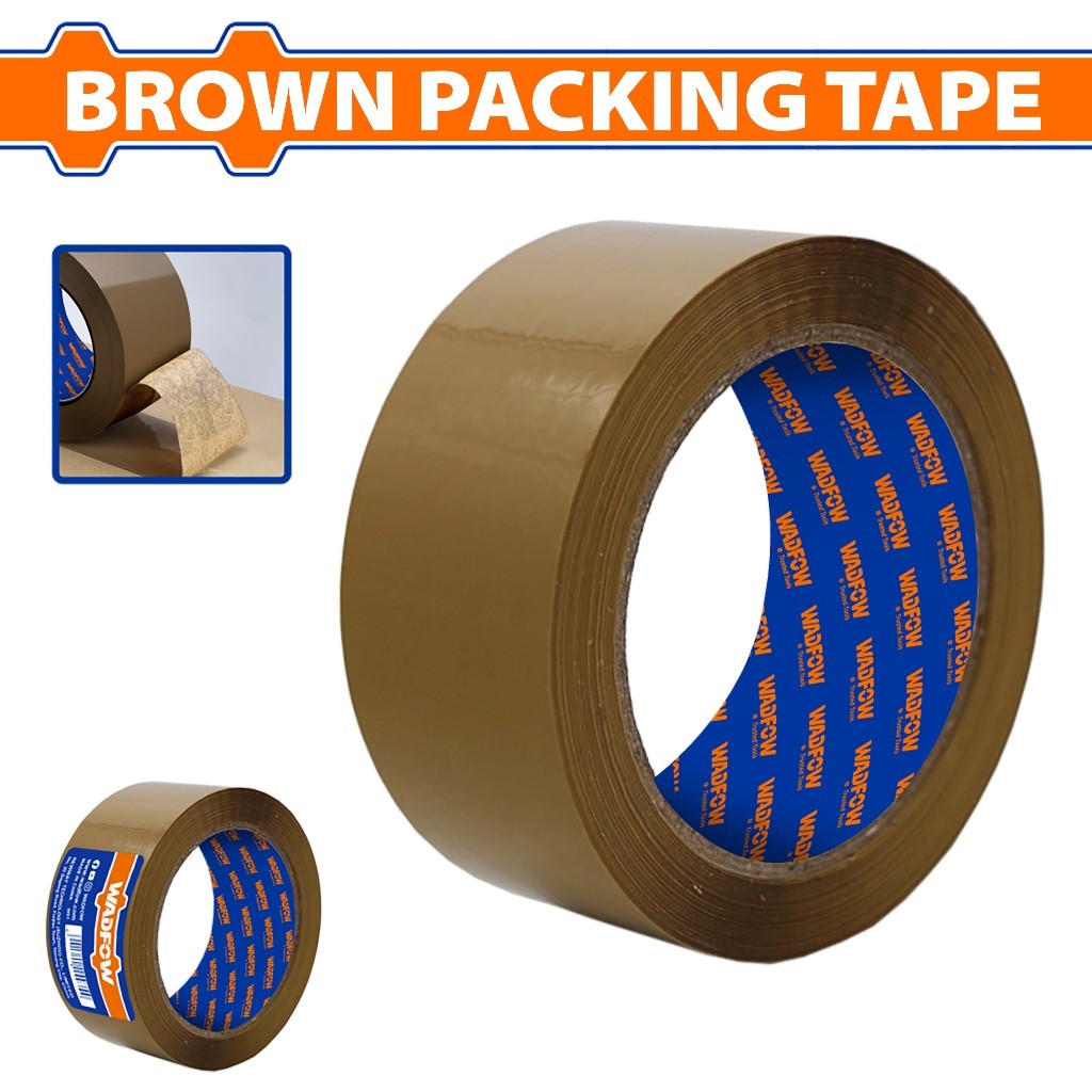 Wadfow Brown Packing Tape Thickness: 0.045mm(50,100,150m x 48mm) SOLD PER PIECE