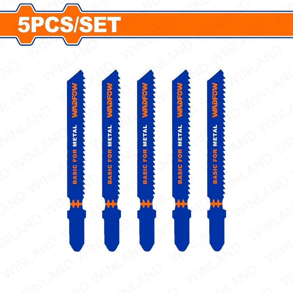 5PCS/Set Jigsaw Blade Clean Cut for METAL WJB118A | WJB318A WAD-HT