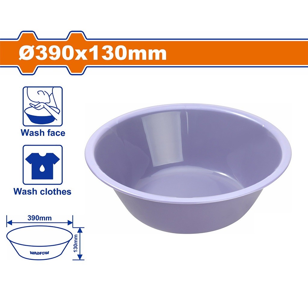 Wadfow Plastic Wash Basin F-330 x 120mm; F-390 x 130mm (-20°C~120°C)