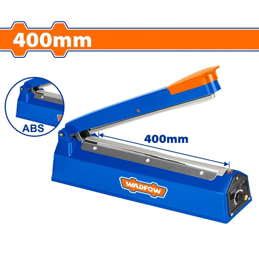 Wadfow 200mm/300mm/400mm Impulse Sealer Machine with 8-Adjustable Heating Speed WAD-HT
