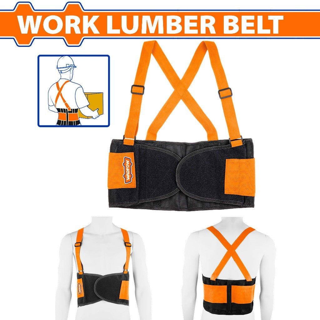 Wadfow Work Lumber Belt With Handles Back Support Belt Medium, Large, X-Large