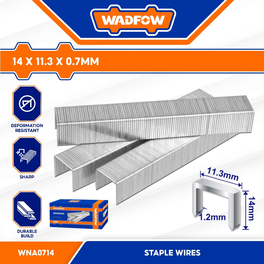 Wadfow 1000PCS/SET Staple Wires for Gun Tacker SOLD PER PACK