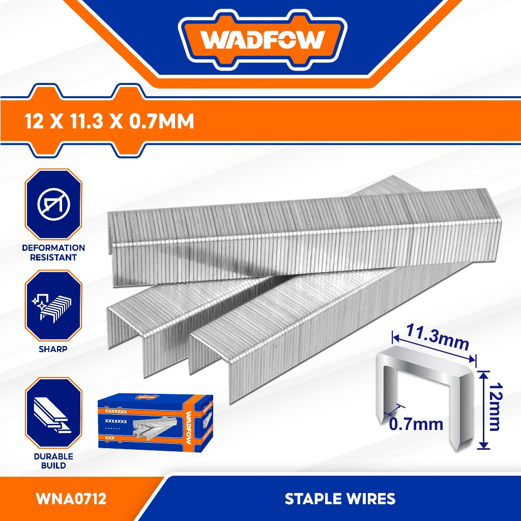 Wadfow 1000PCS/SET Staple Wires for Gun Tacker SOLD PER PACK
