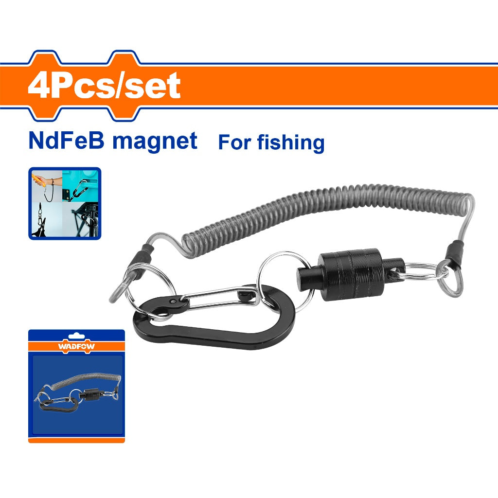 Wadfow WZE4K11 4PCS/Set Multipurpose Fishing Set NdFeB Strong Magnet