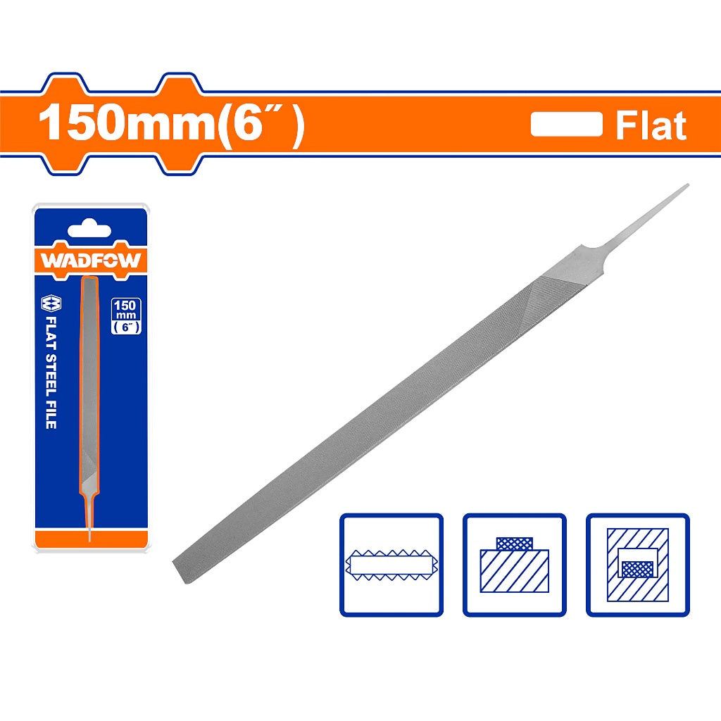 Wadfow Flat, Round, Square, Triangle & Half Round, for Steel and Wood File