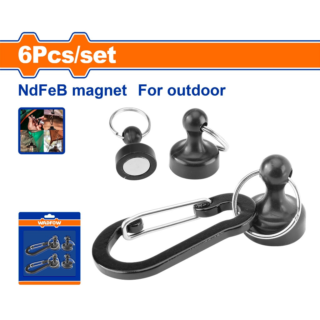 Wadfow WZE4K12 6PCS/Set Outdoor Magnetic Set NdFeB Strong Magnet