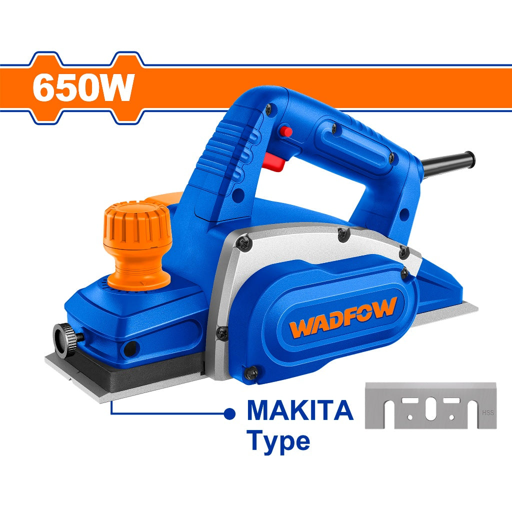 Wadfow WEP156501P 650W Electric Planer (220-240V~50/60Hz)