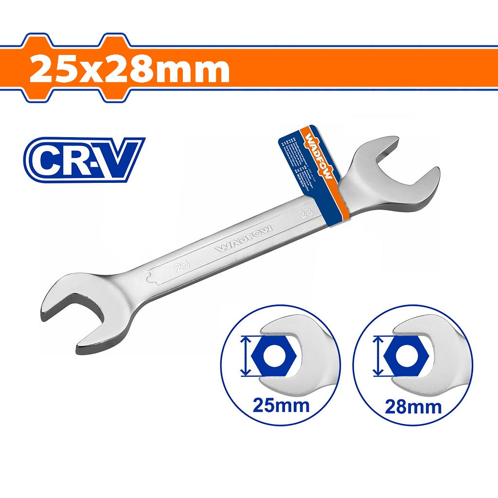 Wadfow 25 x 28mm-30 x 32mm Double Open-End Spanner Wrench Tools WSA2311 | WSA2312 (WHT)