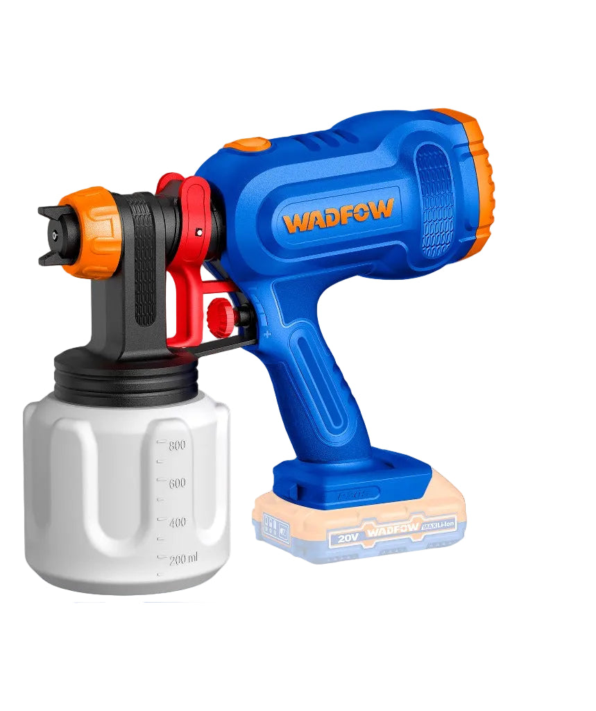 Wadfow WSU30662 P20S/20V Lithium-Ion Cordless Spray Paint Gun