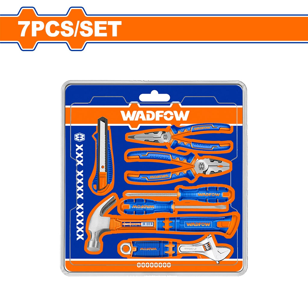 Wadfow WHS5307 7PCS/Set Handtools Set Combination Pliers, Claw hammer etc.