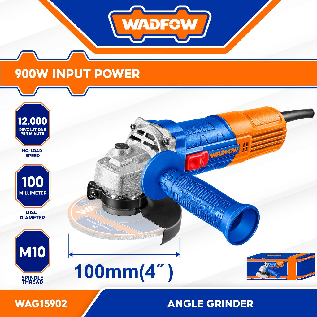 Wadfow WAG15902 4inch Angle Grinder 900W (Voltage: 220-240V~50/60Hz)