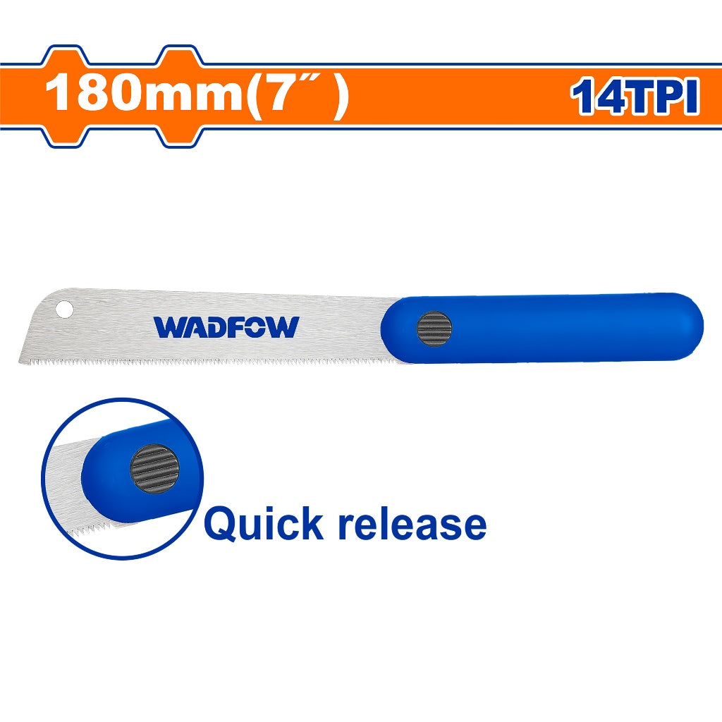 Wadfow WHW9G07 7inch/180mm (14TPI) Dovetail Pull Saw