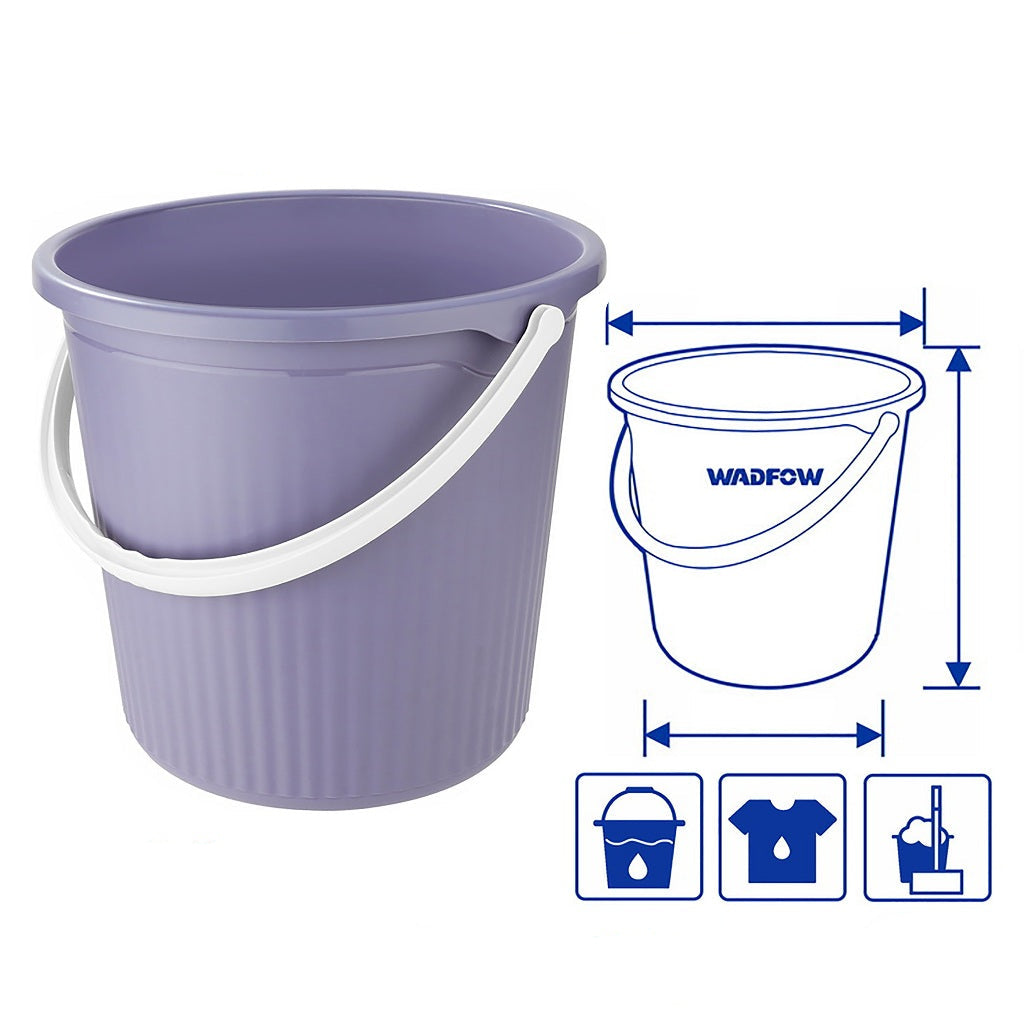 Wadfow WBU1315 | WBU1318 15Liters-18Liters Water Cleaning Bucket Container Storage Tub Plastic Pail