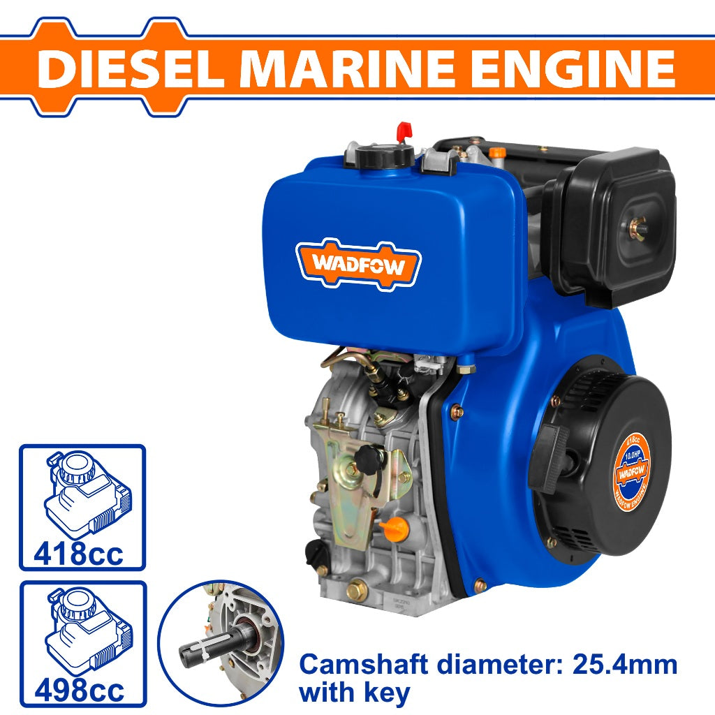 Wadfow 10HP-13HP Single-Cylinder Vertical 4-Stroke Air Cooled Diesel Marine Engine