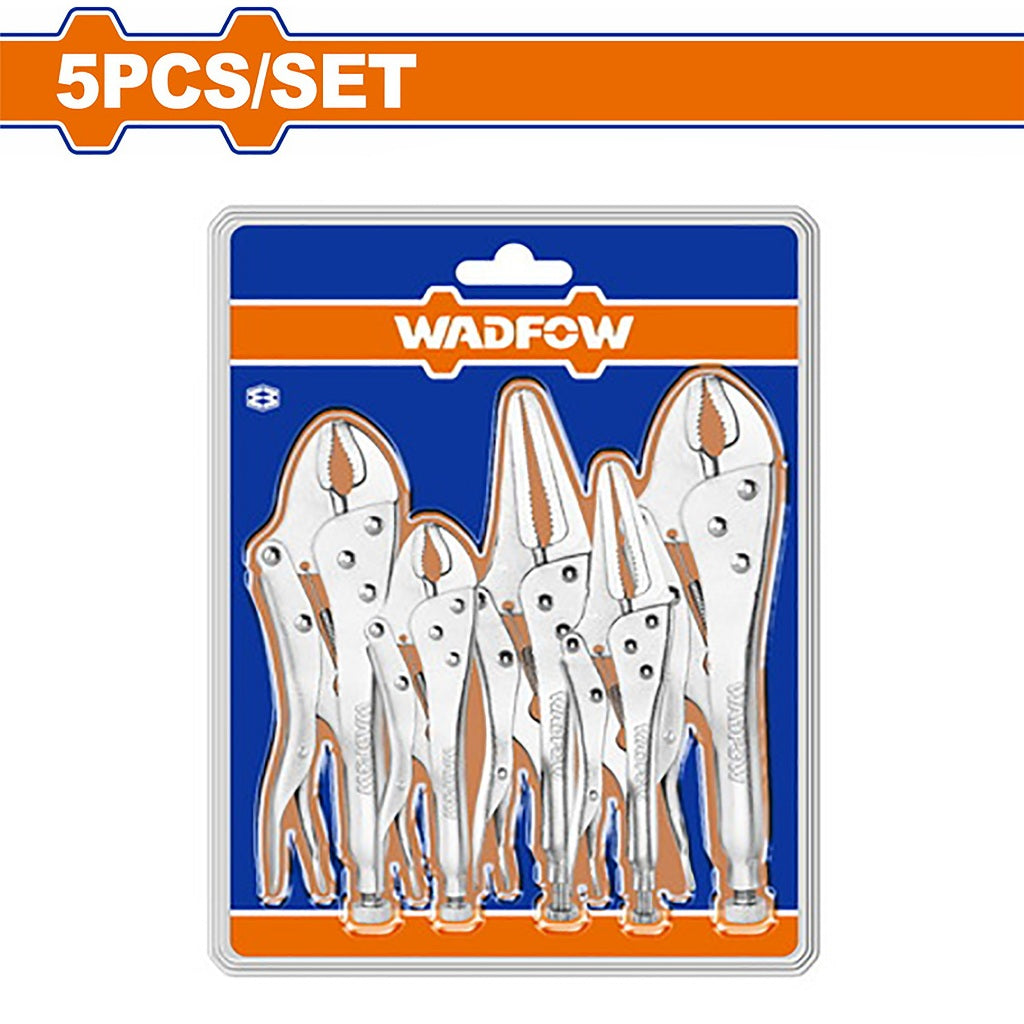 Wadfow 5pieces/Set Carbon Steel Locking Pliers Set WLP5405 WAD-HT