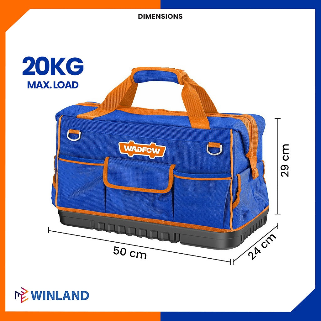 Wadfow by Winland 19inches Tool Basket Tools Bag Storage Box Organizer Max.20KG WTG3120 WAD-HT