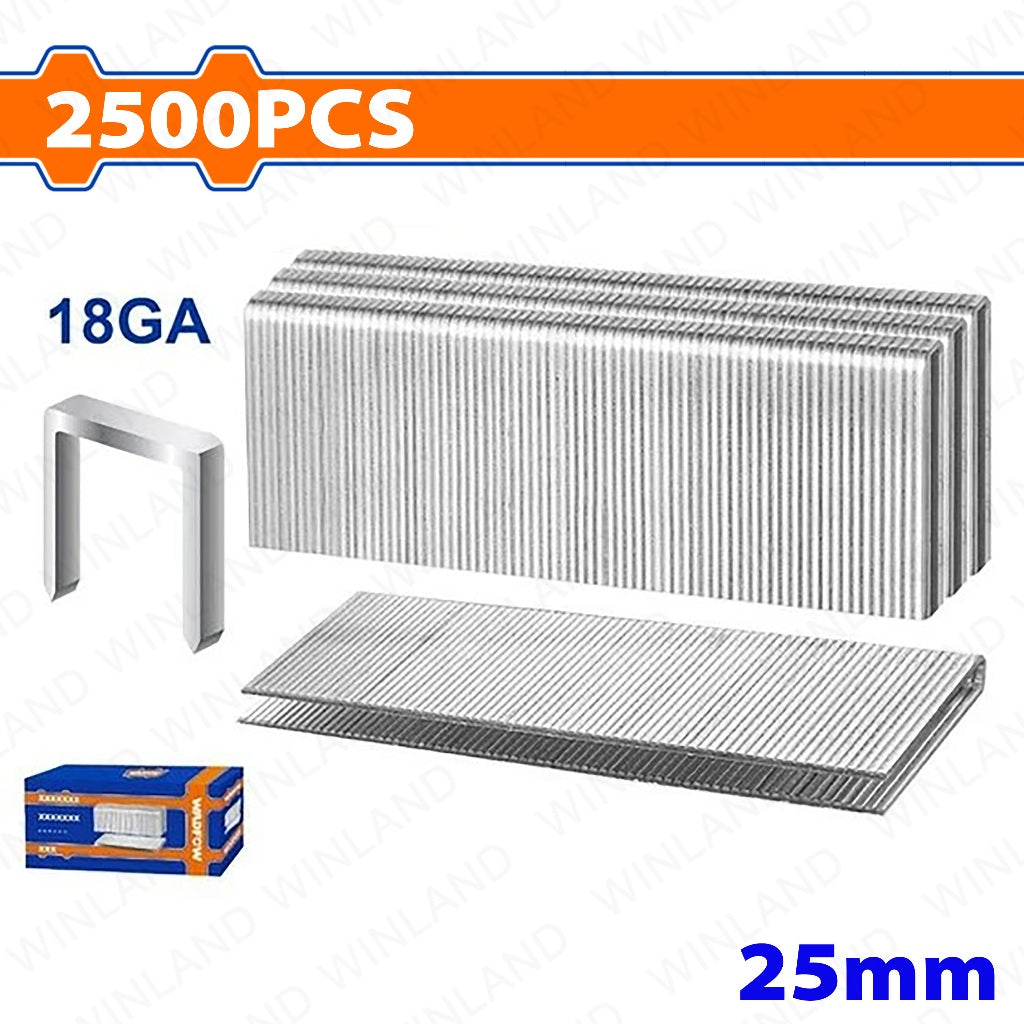 Wadfow Crown Staple Set of 2500-PCS (25mm WNA18252 | 40mm WNA18402) SOLD Per Box WAD-HT