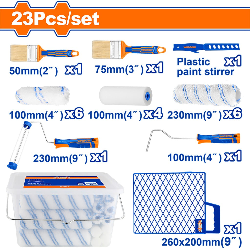 Wadfow 23-in-1 Cylinder Brush Set / Paint Set WCB3H23 WAD-HT