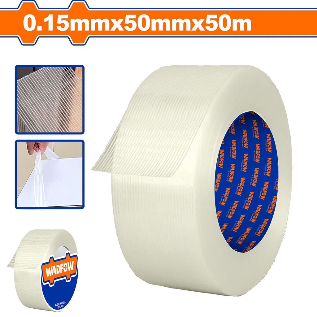 Wadfow Fiberglass Filament Linear Tape 50 meters (WHT)