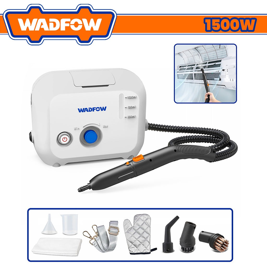 Wadfow 1Liter Tank Capacity Air Conditioner Steam Cleaner 1500W WSTC1501 WAD-PT