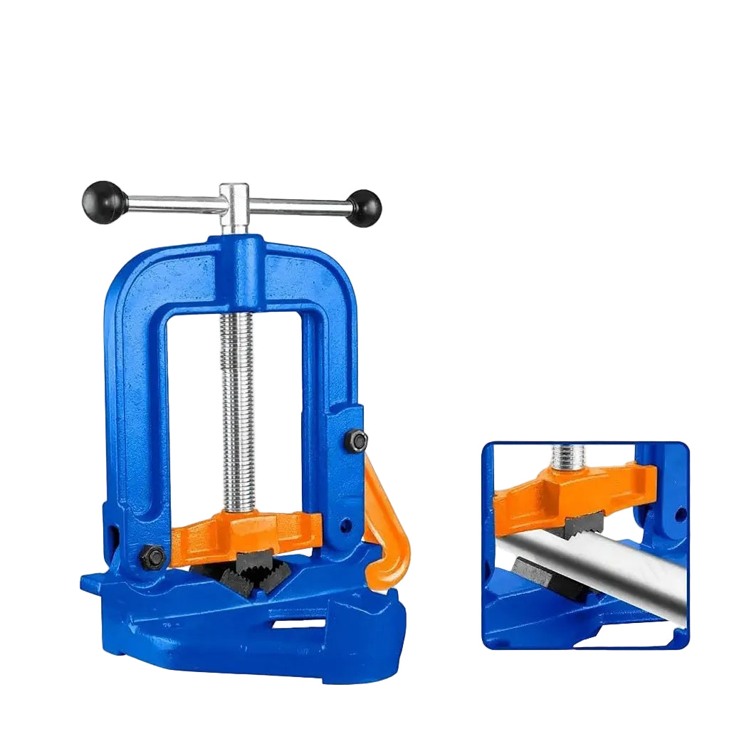 Wadfow by Winland Heavy Duty Pipe Vise Bench Yoke for Fixing Pipe Clamp, 2in/3in/4in/6in WAD-HT