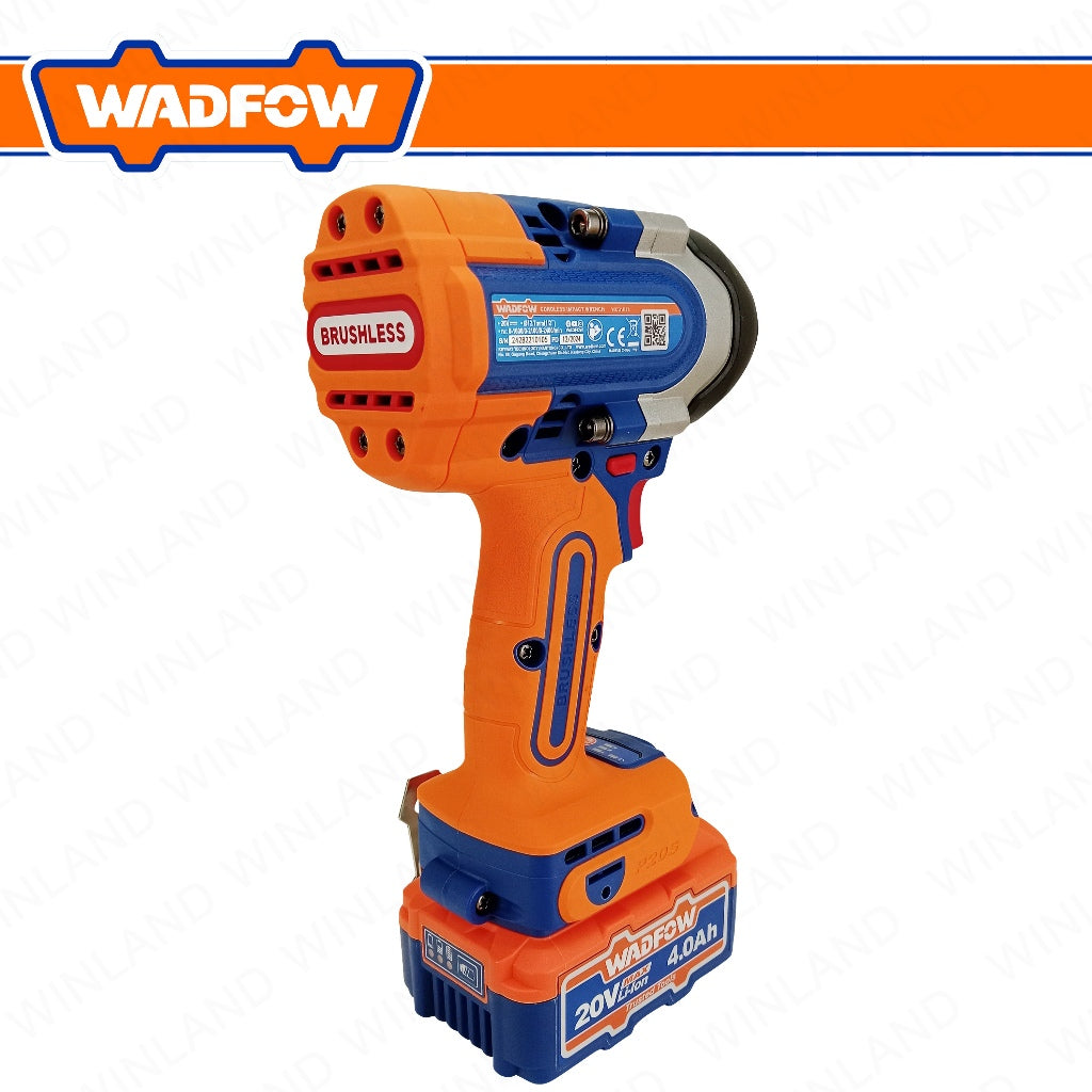 Wadfow by Winland P20S/20V Brushless Motor Lithium-Ion Cordless Impact Wrench 780NM WCD1B78 WAD-CT