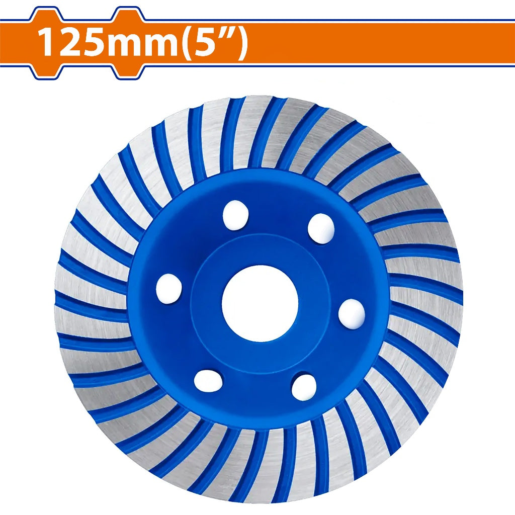 Wadfow 125mm(5inches) Wet Grinding Diamond Cup Wheels Disc (SOLD PER PIECE) WXK1500