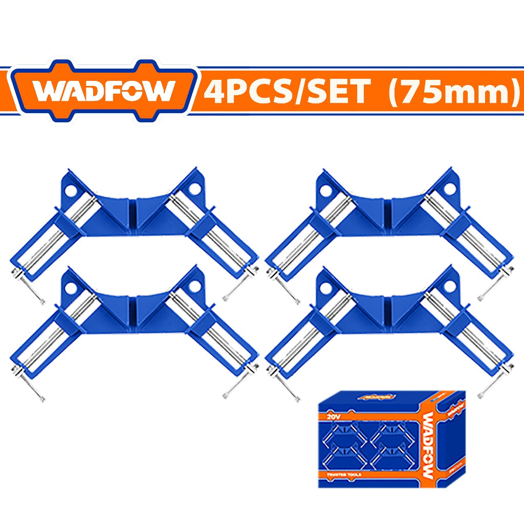 Wadfow 4pieces/Set Aluminum Alloy Heavy duty Miter Corner Clamp 75mm(3in) WACC4504 WAD-HT